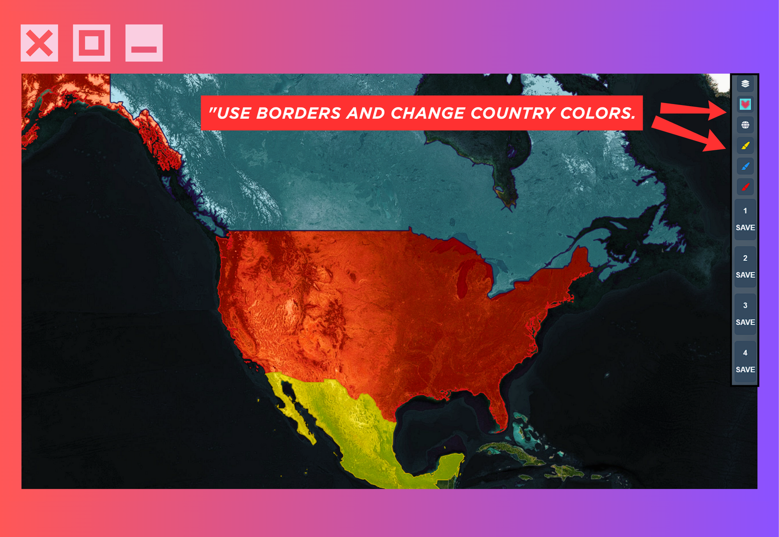 Border and color customization feature